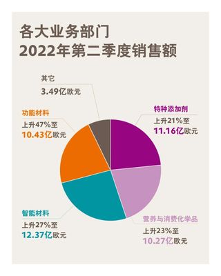 赢创2022年二季度销售收入增长31% 年度EBITDA预期26亿欧元